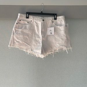 Pistola nova high rise cut Jean shorts